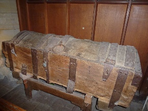 Parish chest in Beckley Church.