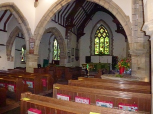 Inside Beckley Church.