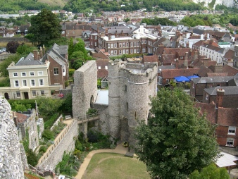 The castle in Lewes.