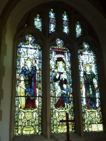Stained glass window in Selsey Church