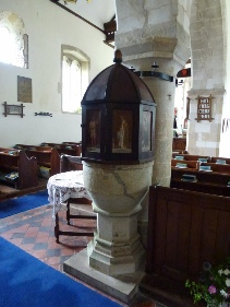 The font in Poling Church
