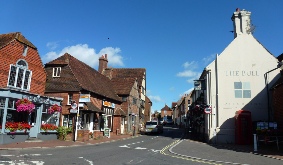 A sunny day in the town of Ditchling.