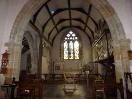 Inside Rogate Church.